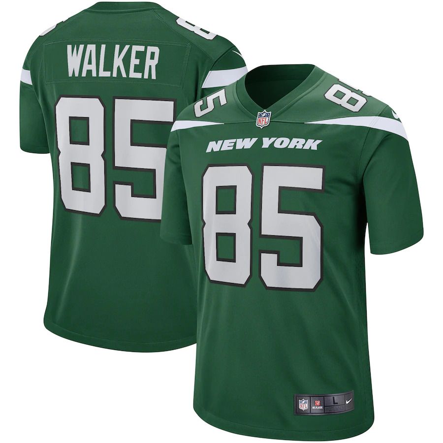 Men New York Jets 85 Wesley Walker Nike Gotham Green Game Retired Player NFL Jersey